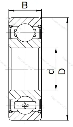 Миниатюрный шариковый подшипник MR 83 ZZ в Кемерове