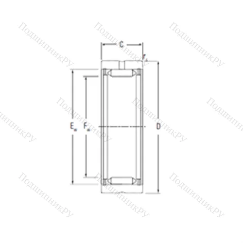 Подшипник игольчатый радиальный RNA 3090