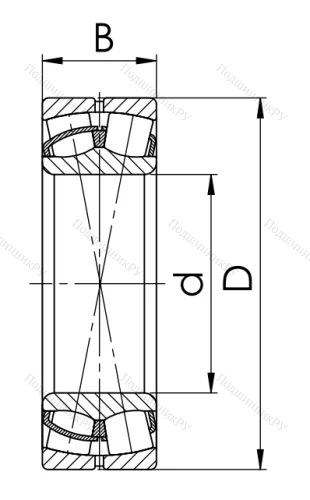Сферический роликовый подшипник 53620 Н (22320 CCW 33) в Кемерове