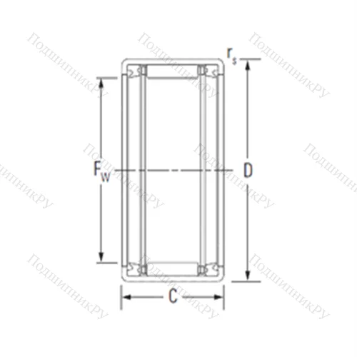 Подшипник игольчатый радиальный HK 2516.2RS