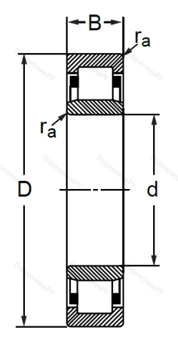 Цилиндрический роликовый подшипник 32206 (NU 206) в Кемерове