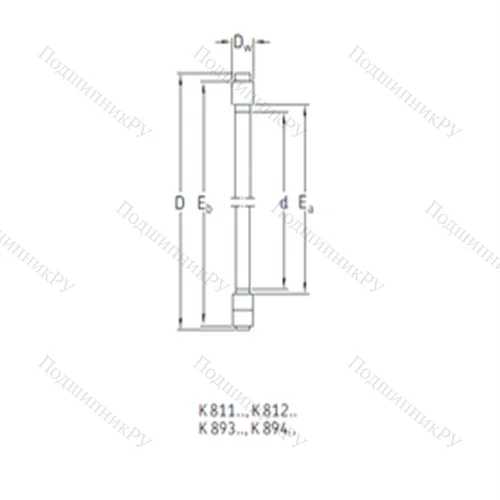 Подшипник роликовый упорный K 81118TN от производителя  SKF Подшипник роликовый упорный K 81118TN от производителя  SKF