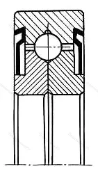 Модификация подшипника 348702К1 размер 14,5x52x14