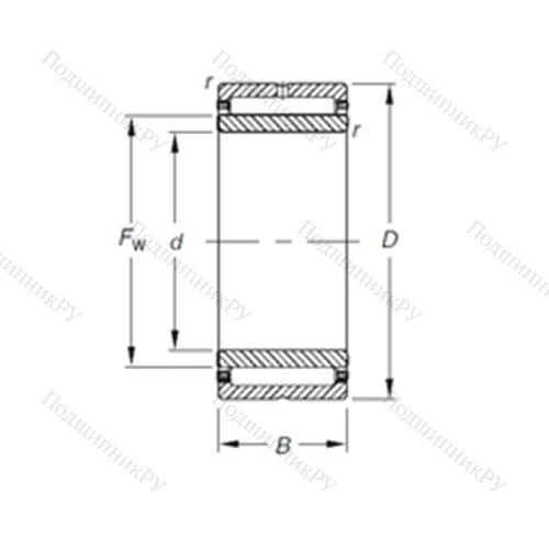 Подшипник игольчатый радиальный