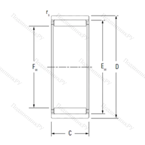 Подшипник игольчатый радиальный RNAO 50X 62X 20