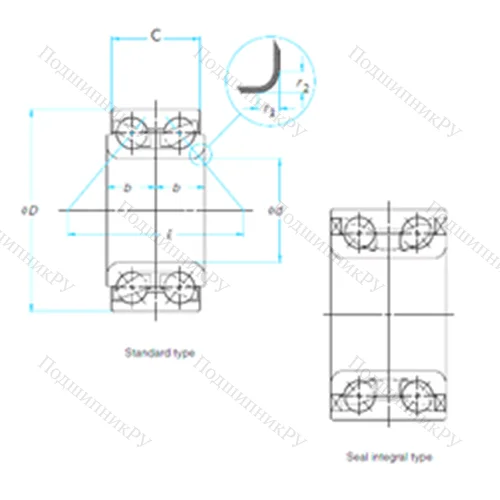 Подшипник шариковый радиально-упорный 528932A