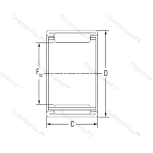 Подшипник игольчатый радиальный BTM 424709AJ