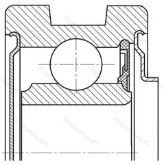 Модификация подшипника 70-140803С17 размер 17x46x20/23 от производителя  ГПЗ-13 Модификация подшипника 70-140803С17 размер 17x46x20/23 от производителя  ГПЗ-13