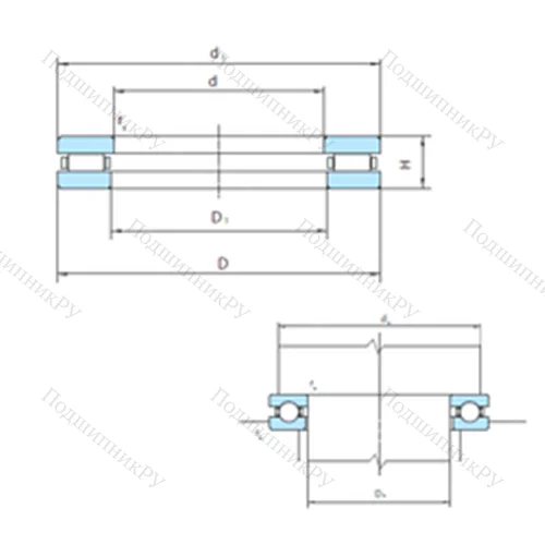 Подшипник роликовый упорный 81260