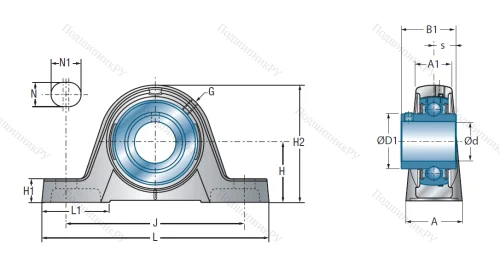 Подшипниковый узел UCPE 204 в Кемерове