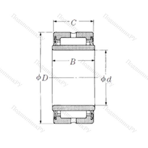 Подшипник игольчатый радиальный NA 4922TT