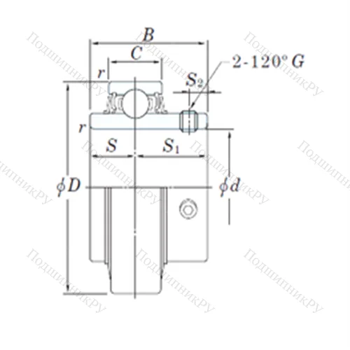 Подшипник шариковый радиальный RB 205-16