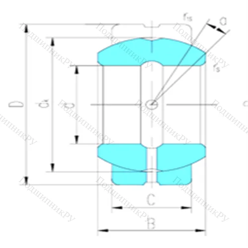Подшипник скольжения сферический GEZ 34ES от производителя  LS