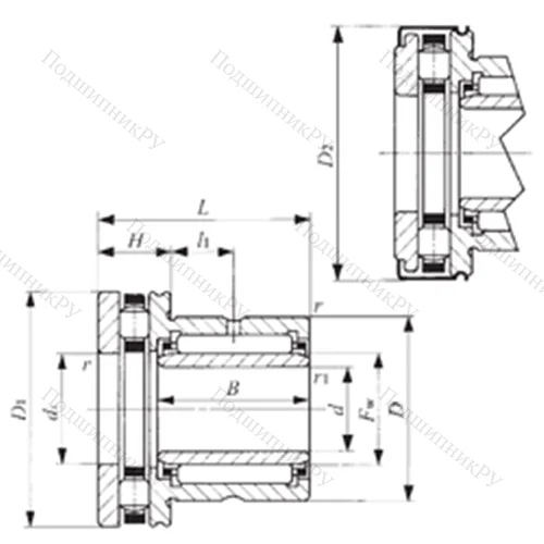 Подшипник комбинированный NBXI 2530Z