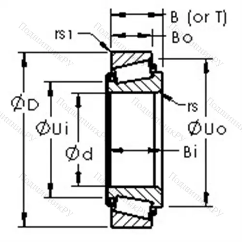Подшипники роликовые конические, дюймовая серия LM 11749/LM 11710 от производителя  AST