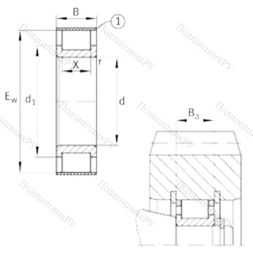 Подшипник роликовый радиальный RSL 182224-A