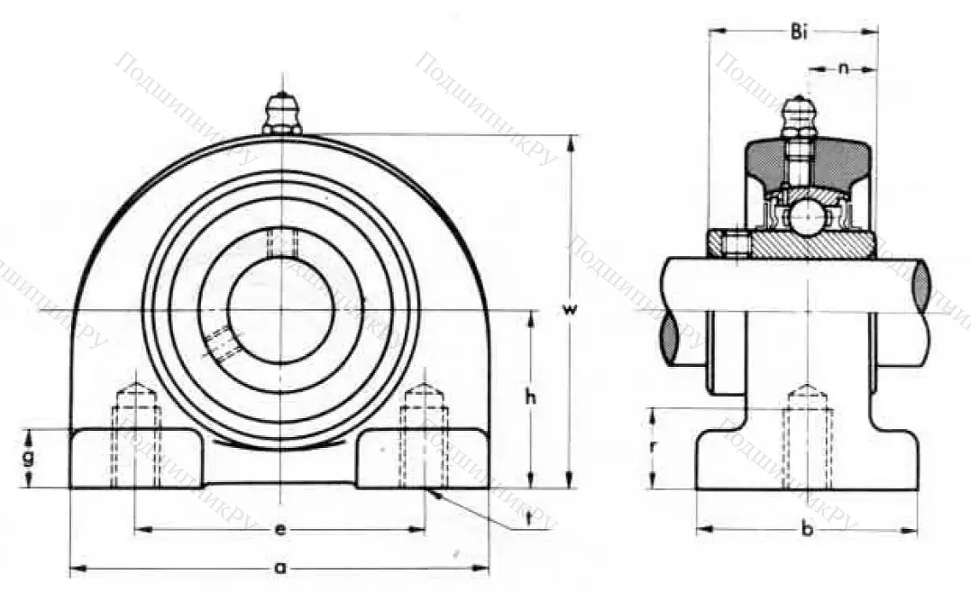 Подшипниковый корпус  PA 204 (ASAHI) в Кемерове