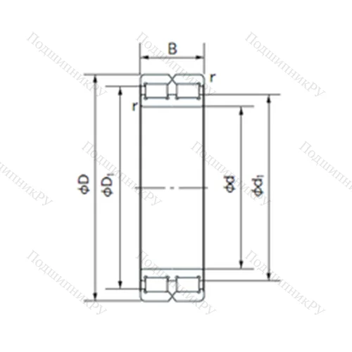 Подшипник роликовый радиальный RB 4914