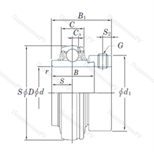 Подшипник шариковый радиальный NA 213