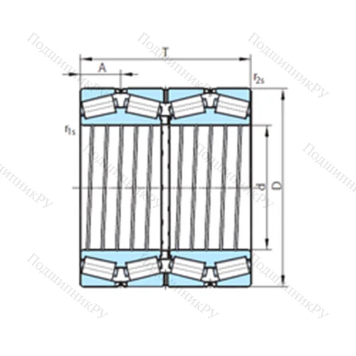 Подшипник роликовый радиально-упорный  611-307