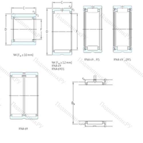 Подшипник игольчатый радиальный NK 50/25TN