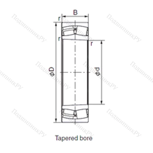 Подшипник роликовый радиальный 23160EK