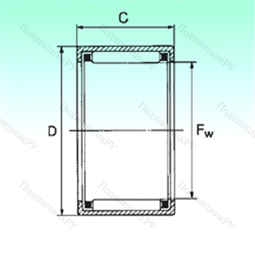 Подшипник игольчатый радиальный HK 3512