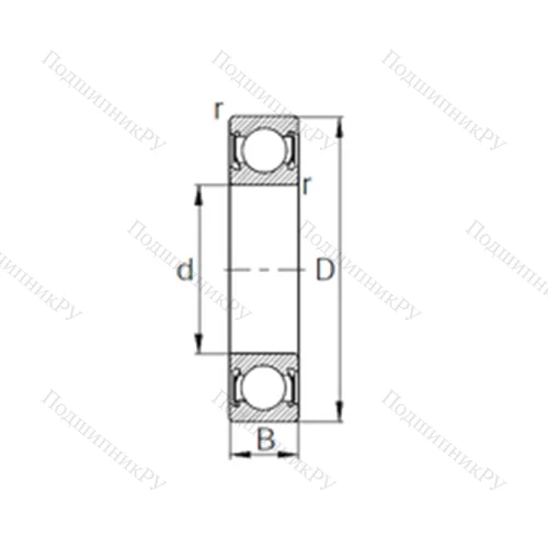 Подшипник шариковый радиальный 63/32DDF 1 от производителя  KBC