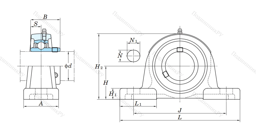 Подшипниковый узел UCPX 06 в Кемерове