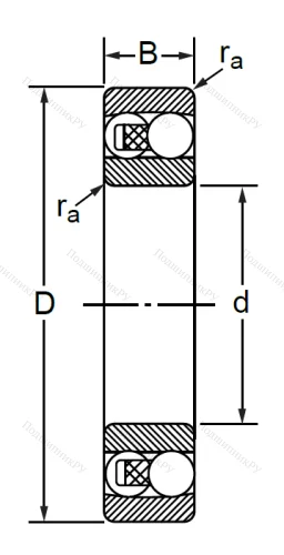 Двухрядный шариковый подшипник 1503 (2203) в Кемерове