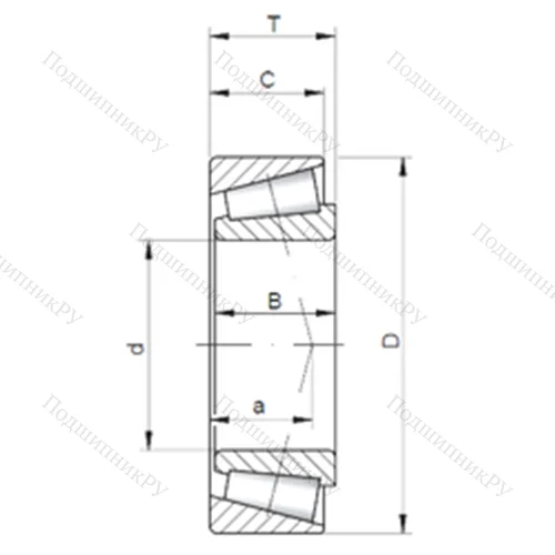 Подшипник роликовый радиально-упорный JM 207049A/10 от производителя  CX