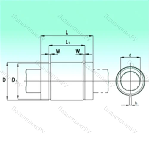 Подшипник шариковый линейный KBS 1232-PP