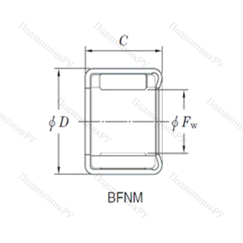 Подшипник игольчатый радиальный 5BFNM 99
