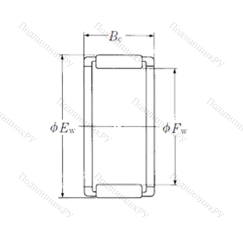 Подшипник игольчатый радиальный FWF-222915-E