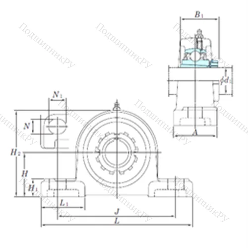 Подшипниковый узел шариковый радиальный UKP 316SC