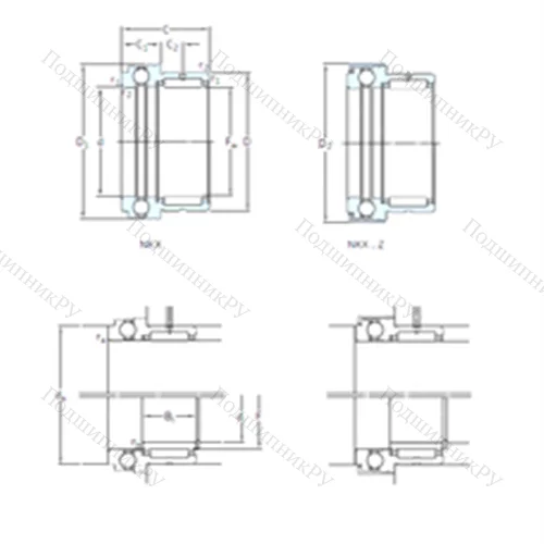 Подшипник комбинированный NKX 35 от производителя  SKF
