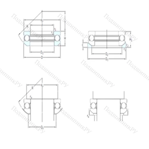 Подшипник шариковый упорный 53315+U 315 от производителя  SKF