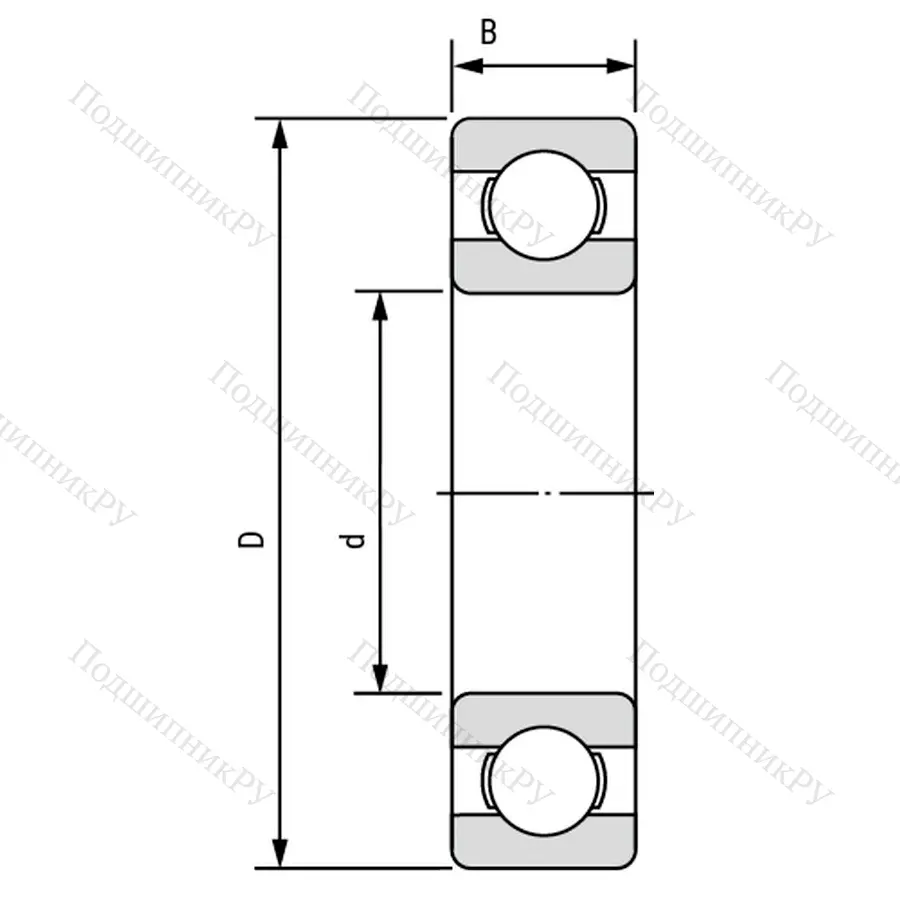 Модификация подшипника 25-100Е размер 10x26x8 ГПЗ-4 от производителя  ГПЗ-4
