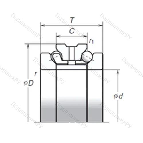 Подшипник шариковый упорно-радиальный