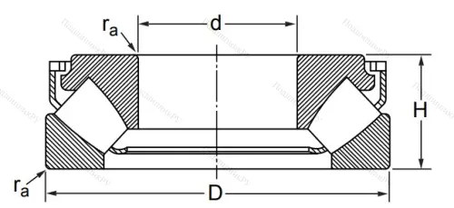 Упорный роликовый подшипник 29416 M (9039416 Л ГОСТ) в Кемерове