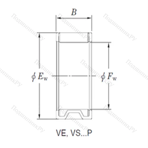 Подшипник игольчатый радиальный VE 283616AB 1