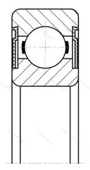 Подшипник 62304 2RS размер 20x52x21 от производителя  SKF