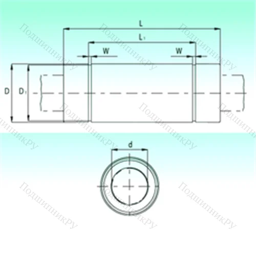 Подшипник шариковый линейный KBL 1670-PP