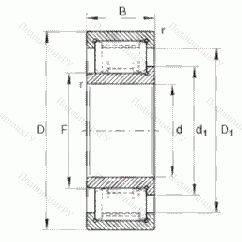 Подшипник роликовый радиальный ZSL 192324-TB от производителя  INA Подшипник роликовый радиальный ZSL 192324-TB от производителя  INA