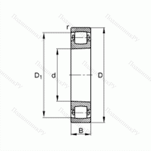 Подшипник роликовый однорядный сферический 20217-K-MB-C 3 от производителя  FAG Подшипник роликовый однорядный сферический 20217-K-MB-C 3 от производителя  FAG