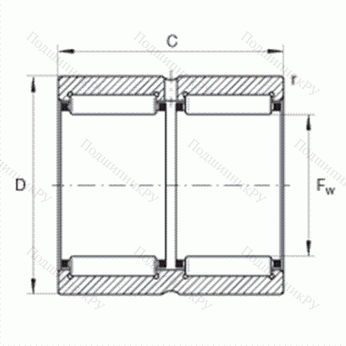 Подшипник роликовый игольчатый RNA 6915-ZW