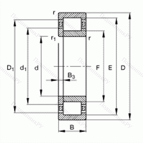 Подшипник роликовый радиальный NUP 209-E-TVP 2 от производителя  FAG Подшипник роликовый радиальный NUP 209-E-TVP 2 от производителя  FAG