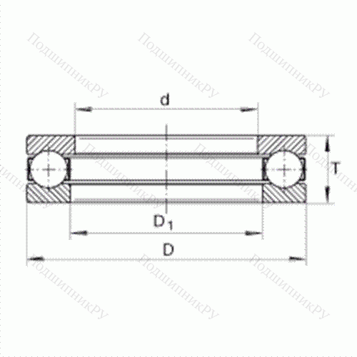 Подшипник шариковый упорный 915 от производителя  INA Подшипник шариковый упорный 915 от производителя  INA